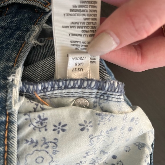 FREE PEOPLE HIGH WASTED denim shorts size 27 SOLD - Picture 6 of 7